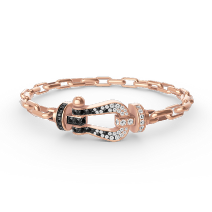[moco jewelrys]FORCE GROSSER HUFEISENVERSCHLUSS METALLARMREIF