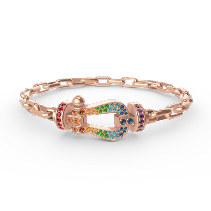 [moco jewelrys]FORCE GROSSER HUFEISENVERSCHLUSS METALLARMREIF