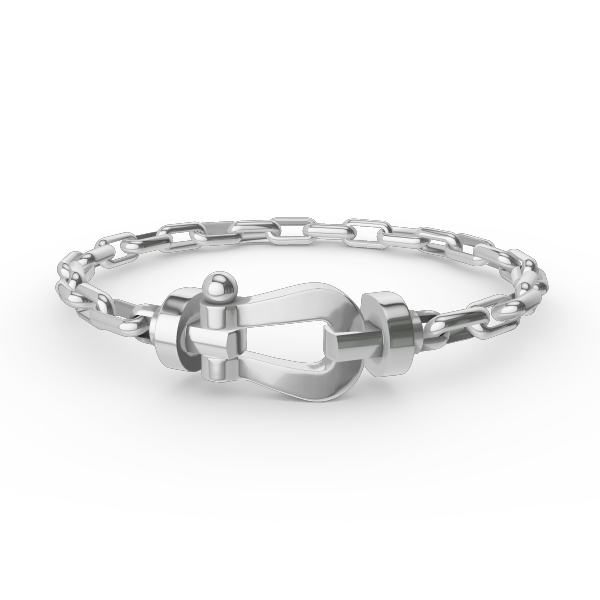 [moco jewelrys]FORCE GROSSER HUFEISENVERSCHLUSS METALLARMREIF