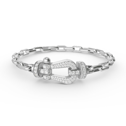 [moco jewelrys]FORCE GROSSER HUFEISENVERSCHLUSS METALLARMREIF