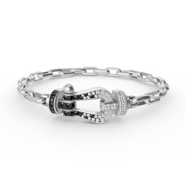 [moco jewelrys]FORCE GROSSER HUFEISENVERSCHLUSS METALLARMREIF