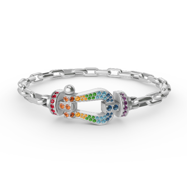 [moco jewelrys]FORCE GROSSER HUFEISENVERSCHLUSS METALLARMREIF