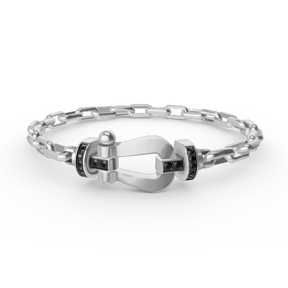 [moco jewelrys]FORCE GROSSER HUFEISENVERSCHLUSS METALLARMREIF