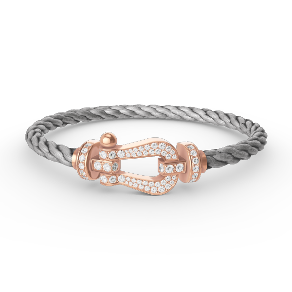 [moco jewelrys]FORCE LARGE HUFEISEN FULL DIAMOND ARMBAND ROSÉGOLD