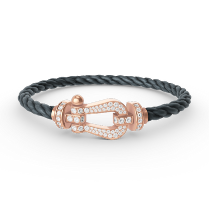 [moco jewelrys]FORCE LARGE HUFEISEN FULL DIAMOND ARMBAND ROSÉGOLD