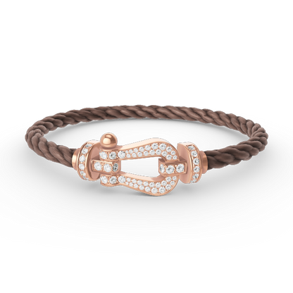 [moco jewelrys]FORCE LARGE HUFEISEN FULL DIAMOND ARMBAND ROSÉGOLD