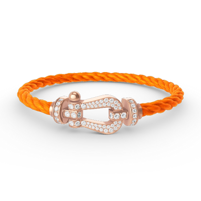 [moco jewelrys]FORCE LARGE HUFEISEN FULL DIAMOND ARMBAND ROSÉGOLD