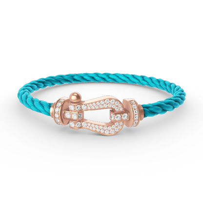 [moco jewelrys]FORCE LARGE HUFEISEN FULL DIAMOND ARMBAND ROSÉGOLD