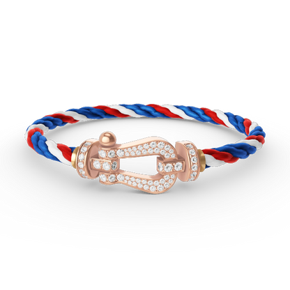 [moco jewelrys]FORCE LARGE HUFEISEN FULL DIAMOND ARMBAND ROSÉGOLD
