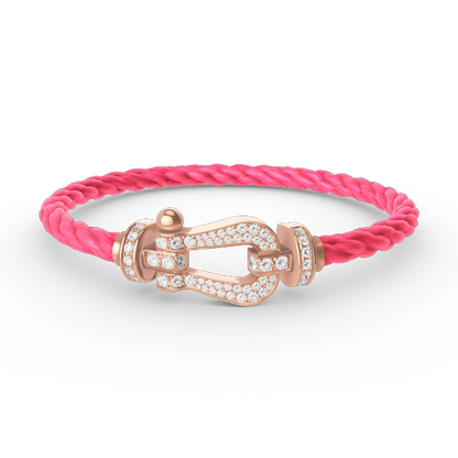 [moco jewelrys]FORCE LARGE HUFEISEN FULL DIAMOND ARMBAND ROSÉGOLD
