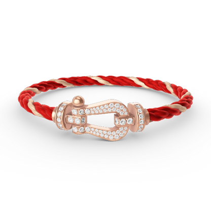 [moco jewelrys]FORCE LARGE HUFEISEN FULL DIAMOND ARMBAND ROSÉGOLD