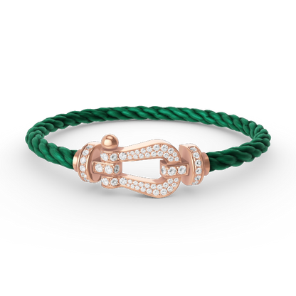 [moco jewelrys]FORCE LARGE HUFEISEN FULL DIAMOND ARMBAND ROSÉGOLD