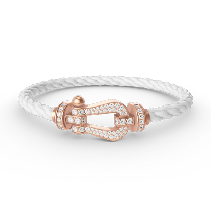 [moco jewelrys]FORCE LARGE HUFEISEN FULL DIAMOND ARMBAND ROSÉGOLD