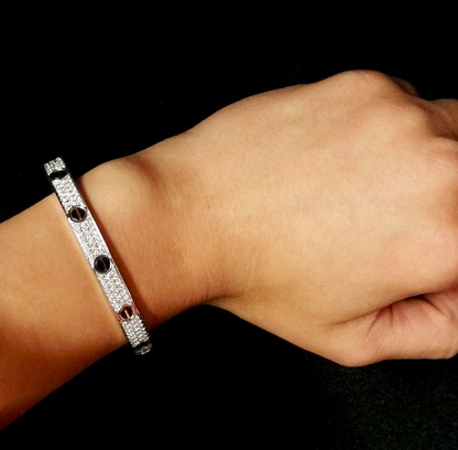 [moco jewelrys]LIEBESARMBAND 6.1MM DIAMANTBESETZT KERAMIK