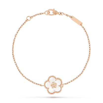 [moco jewelrys]LUCKY WHITE MOP PFLAUMENBLÜTEN ARMBAND