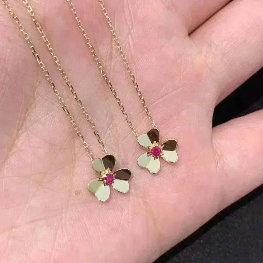 [moco jewelrys]FRIVOLE GOLD BLUMENHALSKETTE