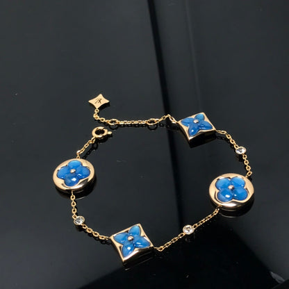[moco jewelrys]ARMBAND "STERN UND SONNE" MIT 4 MOTIVEN, BLAU