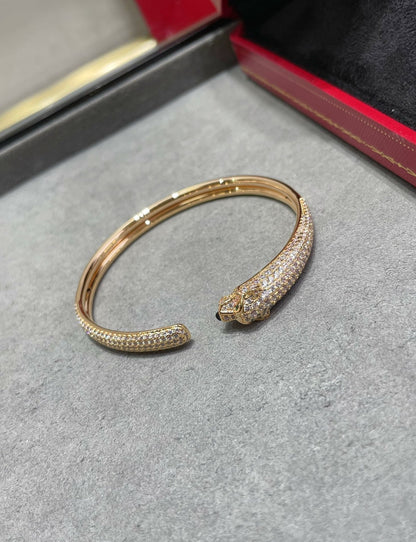 [moco jewelrys]PANTHER VOLLDIAMANT ARMBAND OFFEN