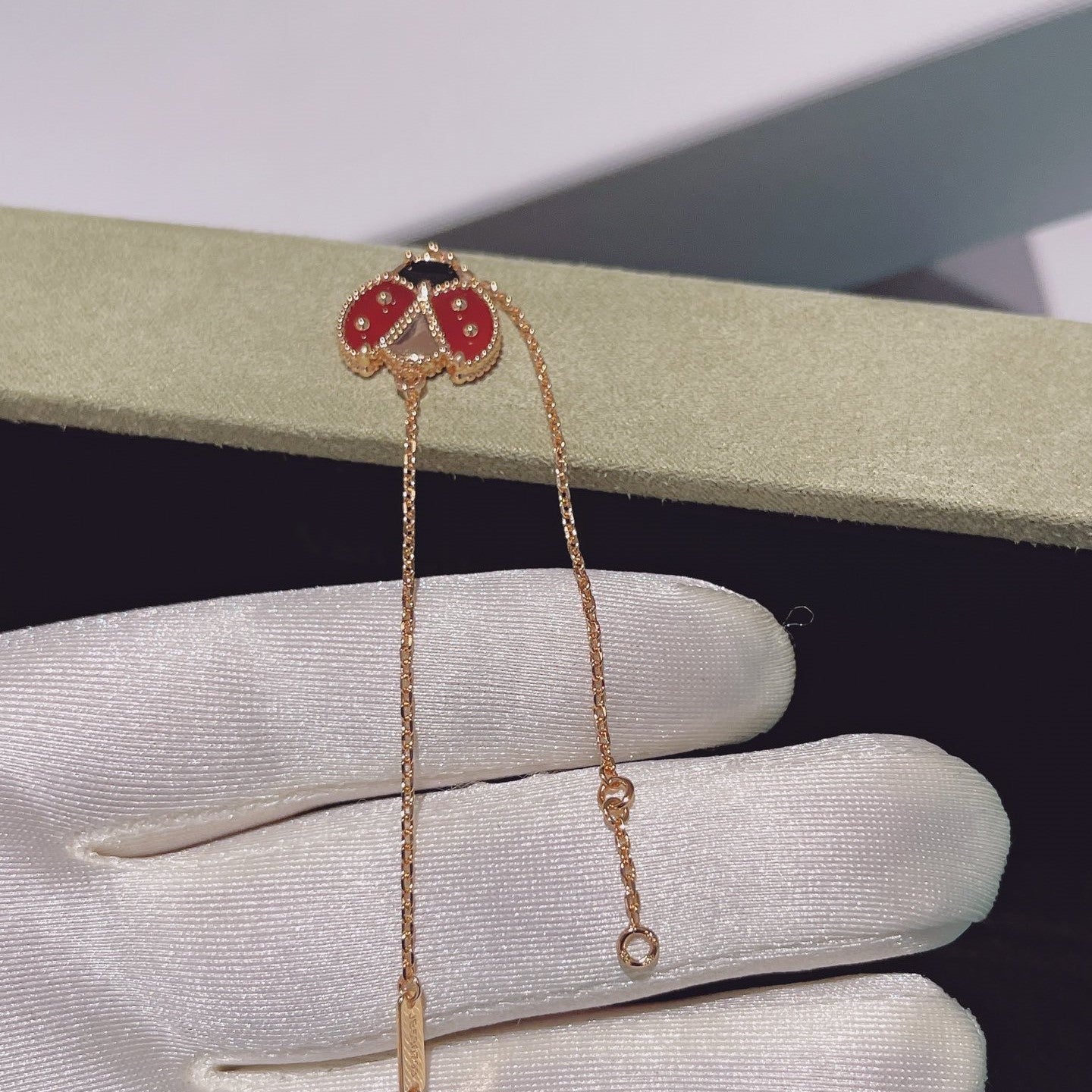 [moco jewelrys]LUCKY SPRING 1 MOTIV ARMBAND AUS ROSÉGOLD