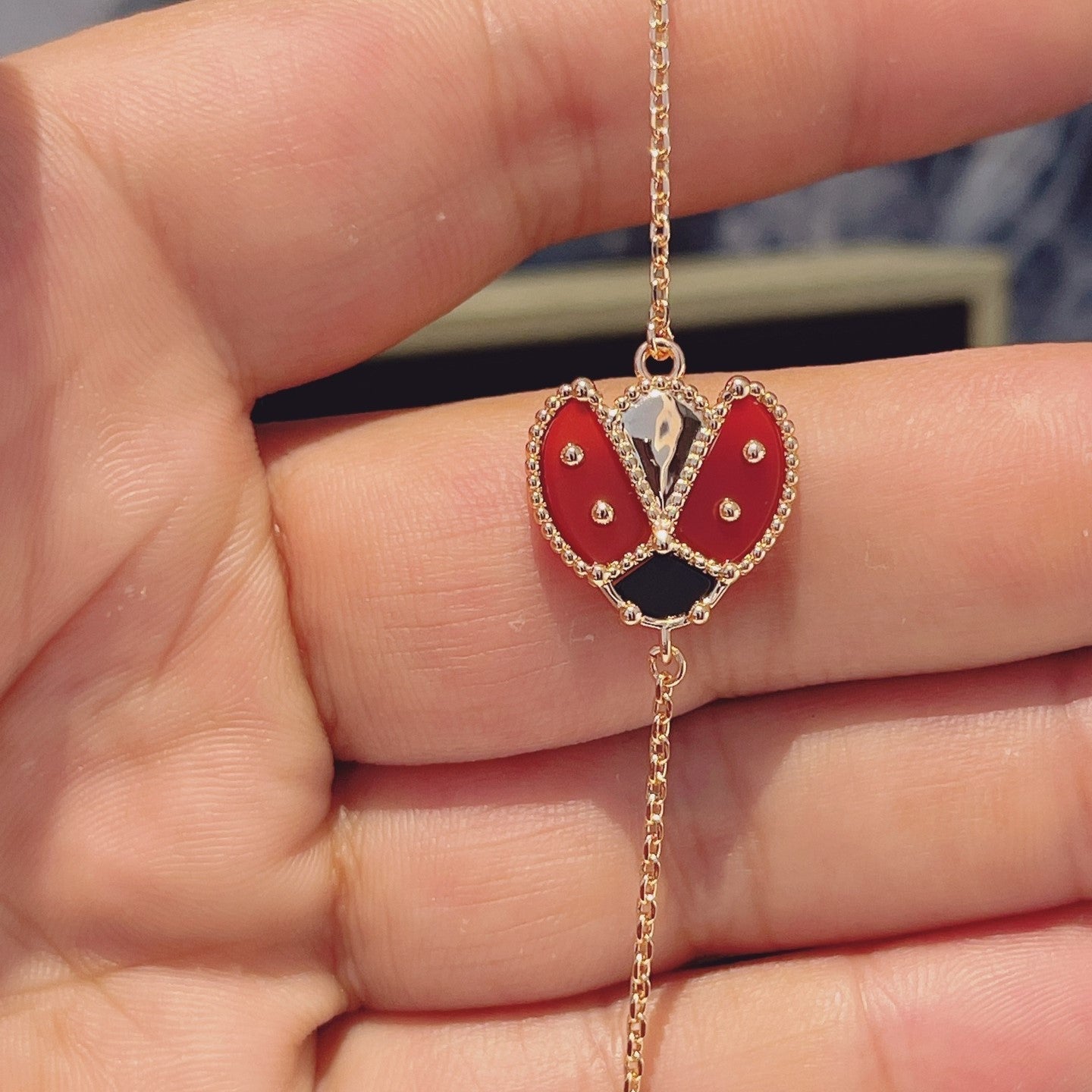 [moco jewelrys]LUCKY SPRING 1 MOTIV ARMBAND AUS ROSÉGOLD