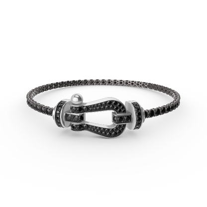 [moco jewelrys]FORCE GROSSES HUFEISEN VOLLSTÄNDIGES DIAMANT TENNISARMAND